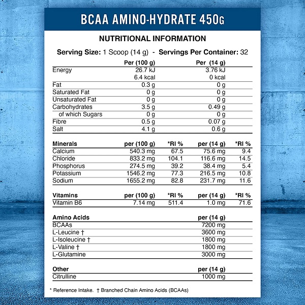 بی سی ای ای پودری 450 گرمی Applied BCAA Amino Hydrate Powder 450g