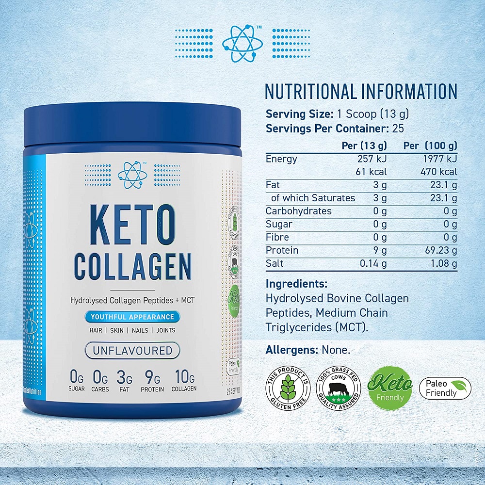 کتو کلاژن 325 گرم Applied Nutrition Keto-Kollagen 325g