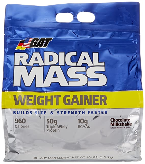 GAT Radical Mass Weight Gainer - chocolate milkshake
