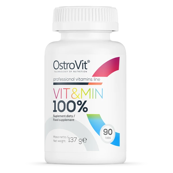 قرص 90 تایی مولتی ویتامین استرویت OstroVit 100% Vit&Min