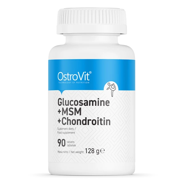 گلوکزآمین استرویت 90 تایی OstroVit Glucosamine + MSM + Chondroitin