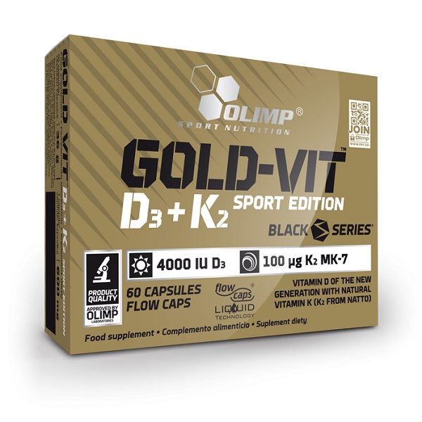 ویتامین D3 و K2 گلد اسپرت ادیشن الیمپ Olimp Gold Vit D3 + K2 SPORT EDITION