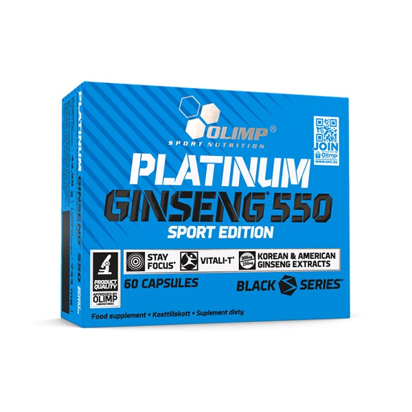 کپسول جنسینگ پلاتینیوم 550 اسپرت ادیشن الیمپ Olimp PLATINUM GINSENG 550 SPORT EDITION