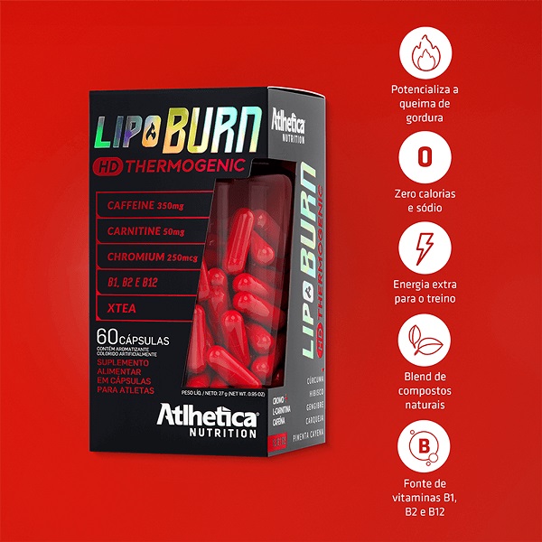 کپسول ترموژنیک لیپو برن اتلتیکا 60 عددی ATLHETICA Lipo Burn HD